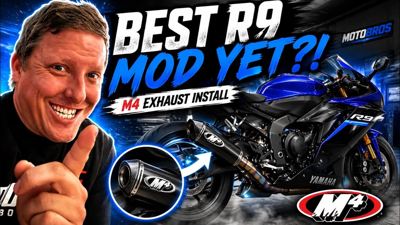 Yamaha R9 M4 Exhaust Install